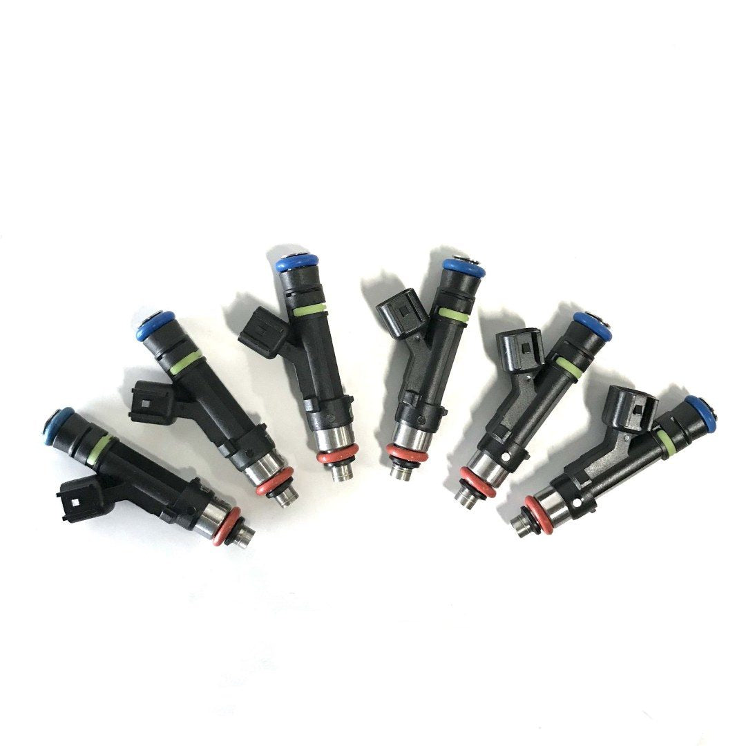 6pcs E85 Compatible Fuel Injectors Fit Holden Commodore VS VY VT VXII SCV6 14mm